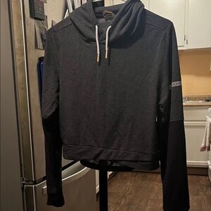 Gymshark Charcoal Hoodie with White Accents